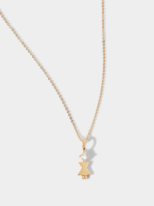 14K Gold Mum or Woman with Lab Grown VS1 Diamond