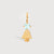 Gold Daughter or Girl with Aquamarine Gemstone - March Birthstone