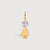 Gold Daughter or Girl with Brazilian Amethyst Gemstone - February Birthstone