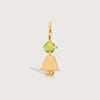 Gold Daughter or Girl with Peridot Gemstone - August Birthstone