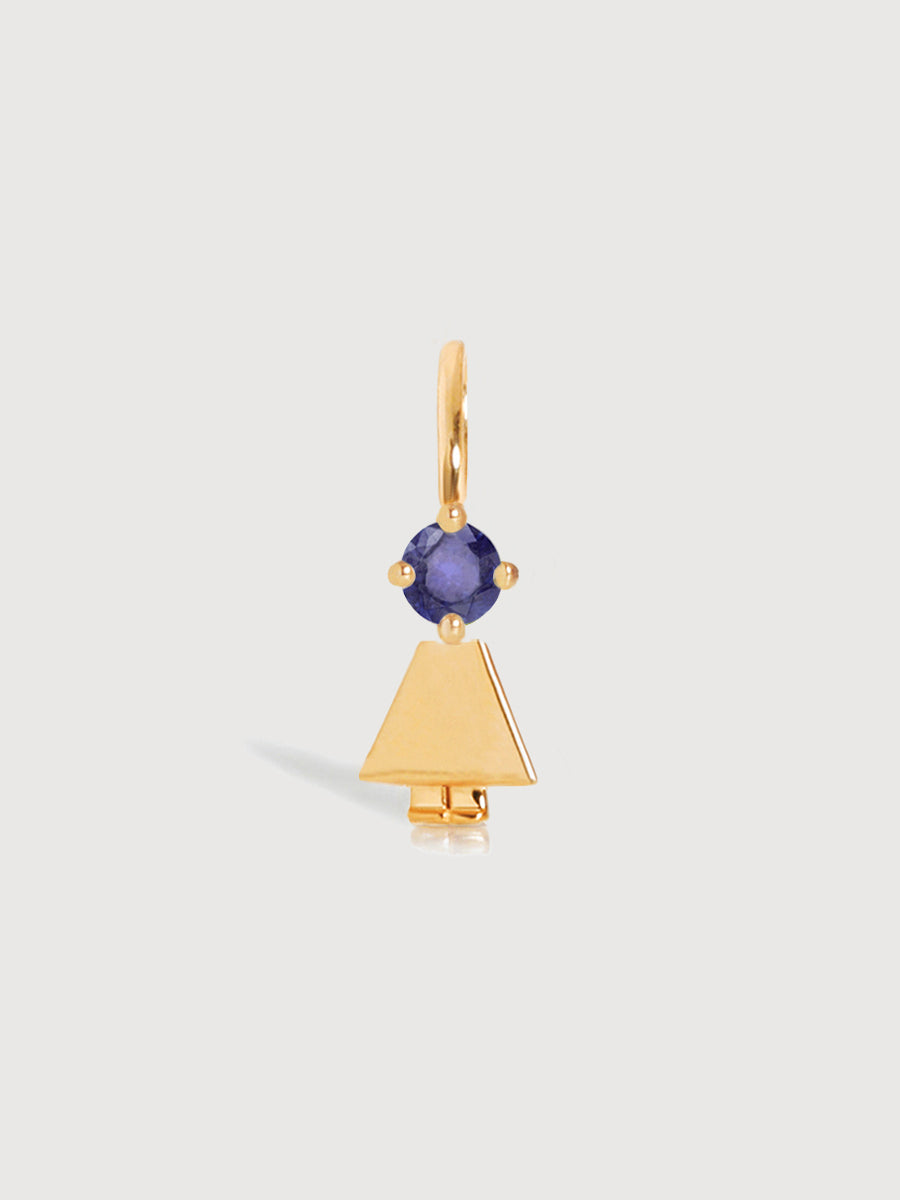 Gold Daughter or Girl with Tanzanite Gemstone - December Birthstone