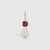 Sterling Silver Girl Necklace or Charm with Garnet Gemstone - January Birthstone | Precious People