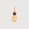 14k Solid Gold Boy Necklace or Charm with Garnet Gemstone - January Birthstone | Precious People