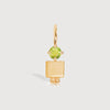 14k Solid Gold Boy Necklace or Charm with Peridot Gemstone - August Birthstone | Precious People