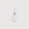 14k White Gold Boy Necklace or Charm with Amethyst Gemstone - February Birthstone | Precious People