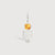 14k White Gold Boy Necklace or Charm with Citrine Gemstone - November Birthstone | Precious People