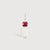 14k White Gold Boy Necklace or Charm with Ruby Gemstone - July Birthstone | Precious People