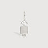 14k White Gold Boy Necklace or Charm with White Topaz Gemstone - April Birthstone | Precious People
