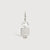 14k White Gold Boy Necklace or Charm with White Topaz Gemstone - April Birthstone | Precious People