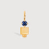 Gold Son or Boy with Blue Sapphire Gemstone - September Birthstone