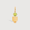 Gold Son or Boy with Peridot Gemstone - August Birthstone