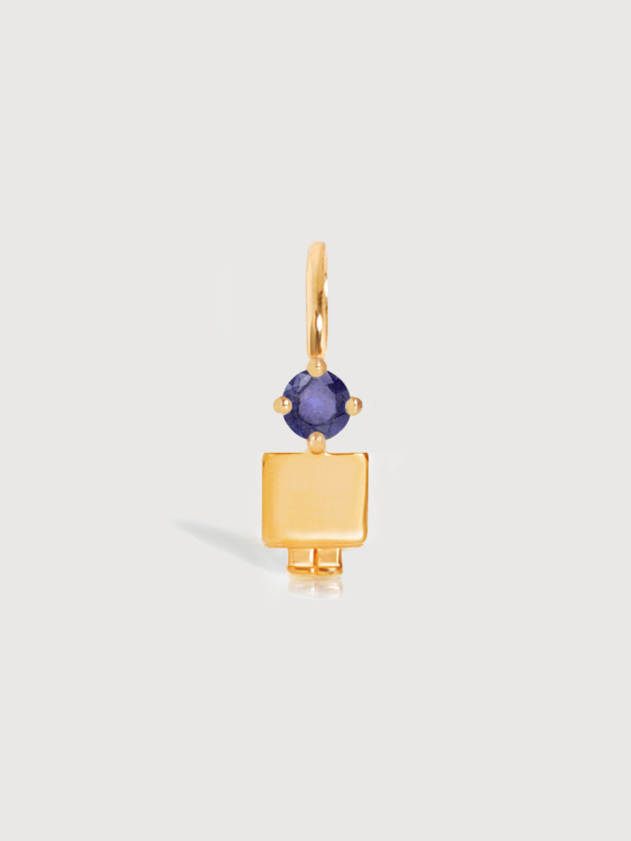 Gold Son or Boy with Tanzanite Gemstone - December Birthstone