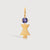 Gold Mum or Woman with Tanzanite Gemstone - December Birthstone