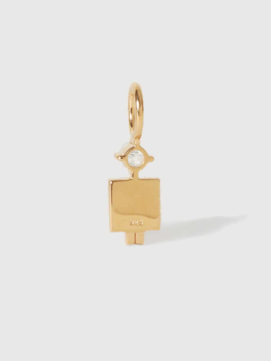 14 Karat Gold Vater oder Mann mit im Labor gezüchtetem VS1-Diamanten