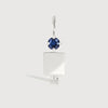 14k White Gold Man Necklace or Charm with Blue Sapphire Gemstone - September Birthstone | Precious People
