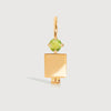 Gold Dad or Man with Peridot Gemstone - August Birthstone