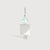 Sterling Silver Man Necklace or Charm with Aquamarine Gemstone - March Birthstone | Precious People