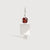 Sterling Silver Man Necklace or Charm with Garnet Gemstone - January Birthstone | Precious People